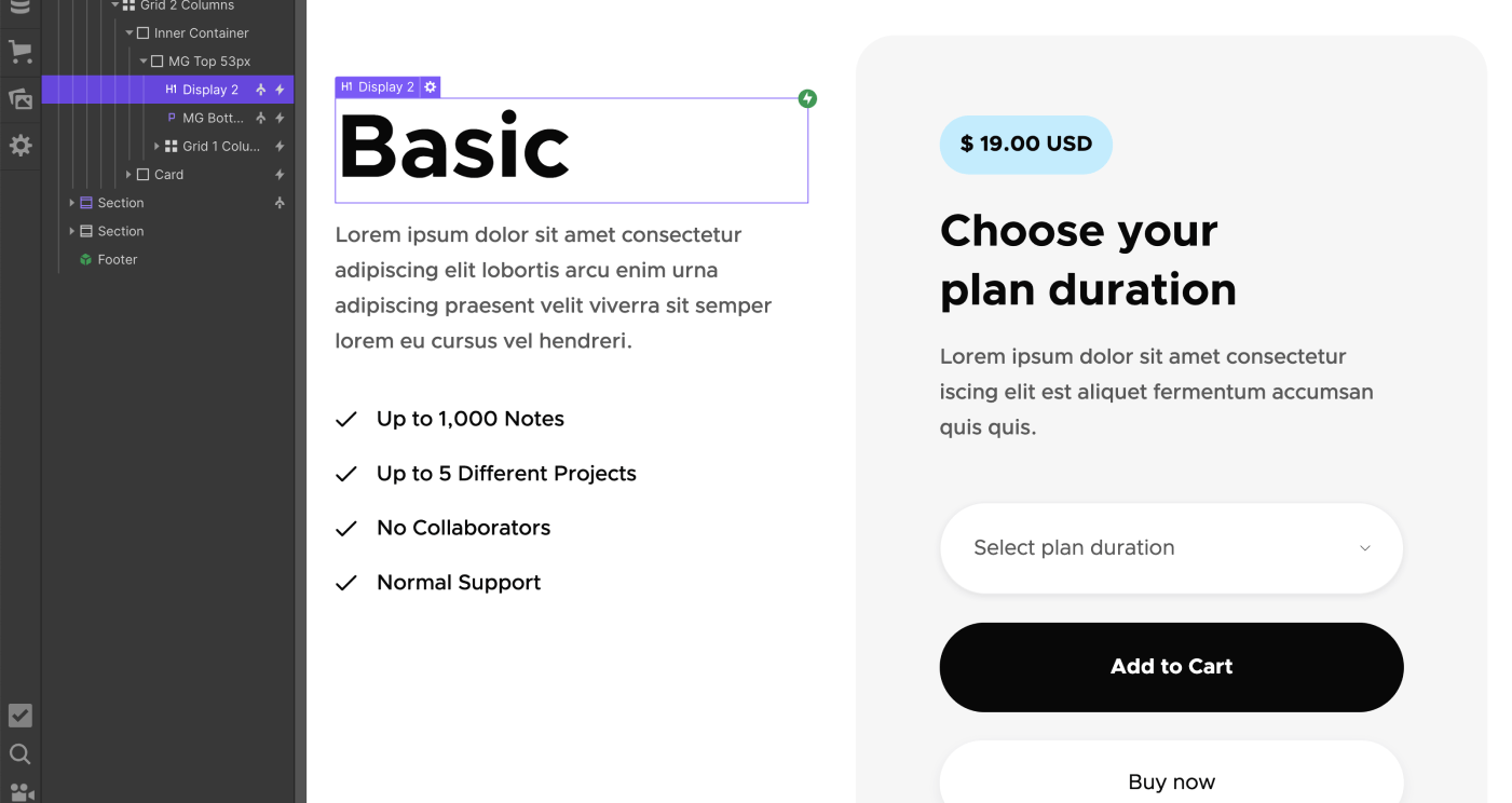 eCommerce Page - TechOS X Webflow Template