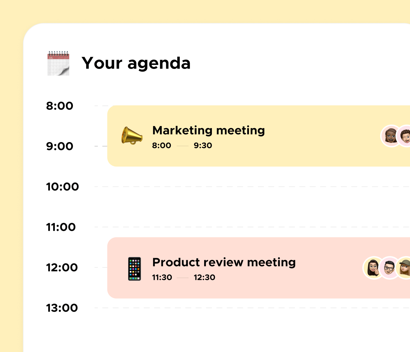 Manage Your Calendar - TechOS X Webflow Template