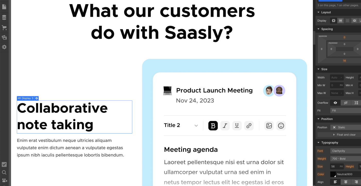 Static Content - Saasfy X Webflow Template